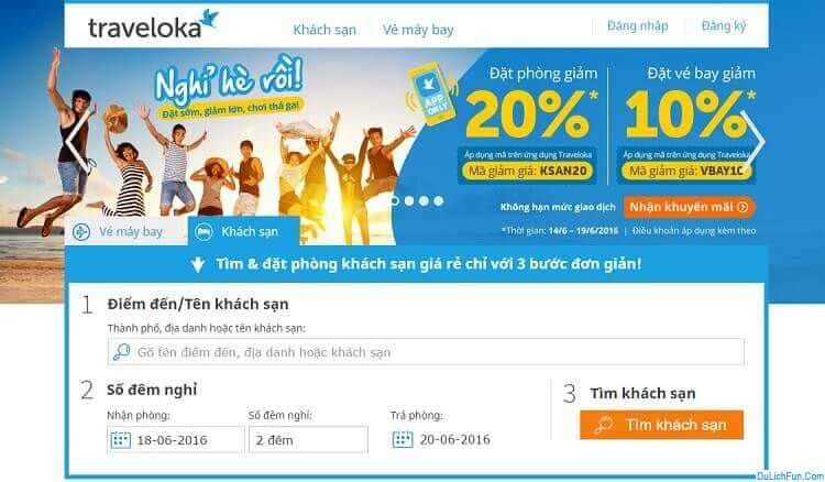 website đặt phòng khách sạn online