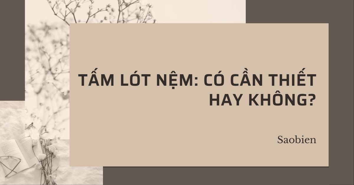 Tấm lót nệm